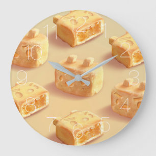 Pineapple Cake Large Clock