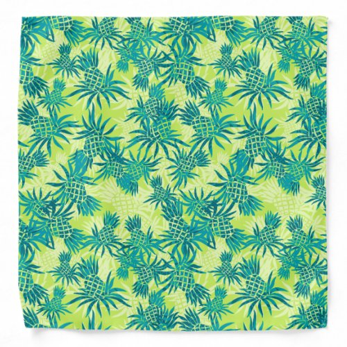 Pineapple Camo Hawaiian Aloha Shirt Bandana