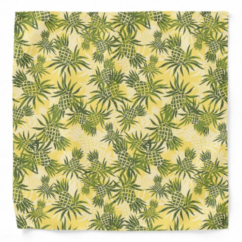 Pineapple Camo Hawaiian Aloha Shirt Bandana