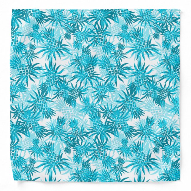 Pineapple Camo Hawaiian Aloha Shirt Bandana (Front)