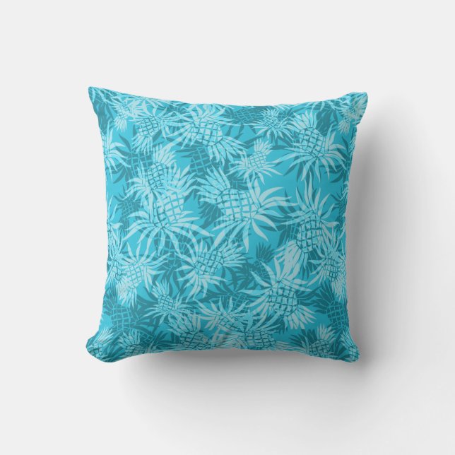 Pineapple Camo Hawaiian  Decorative Pillows (Front)