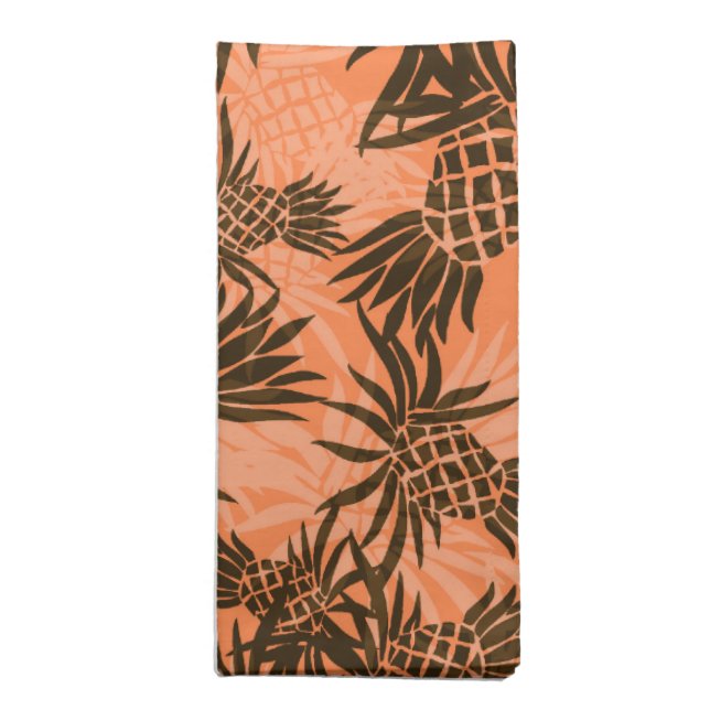 Pineapple Camo Hawaiian Dinner Napkins (Folded)
