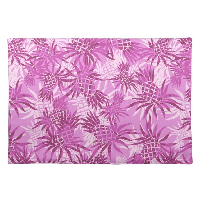Pineapple Camo Hawaiian Dinner Placemats (Front)
