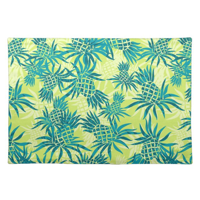 Pineapple Camo Hawaiian Dinner Placemats (Front)
