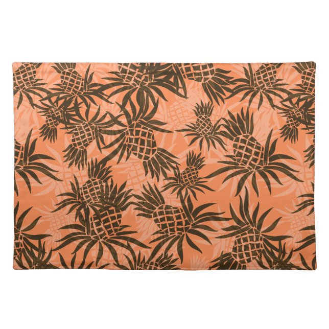 Pineapple Camo Hawaiian Dinner Placemats (Front)