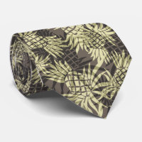 Pineapple Camo Hawaiian Necktie