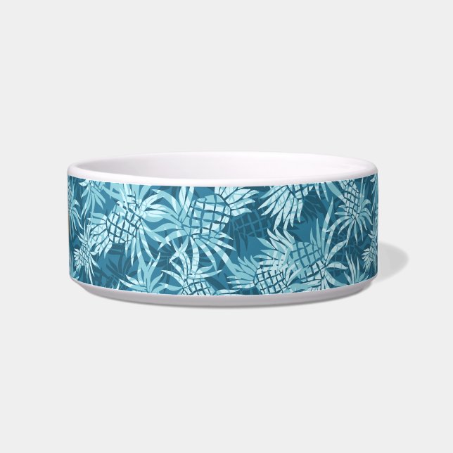 Pineapple Camo Hawaiian Pet Bowls (Right)