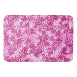 Pineapple Camo Hawaiian Tropical Bath Mat