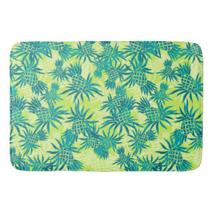 Pineapple Camo Hawaiian Tropical Bathroom Mat