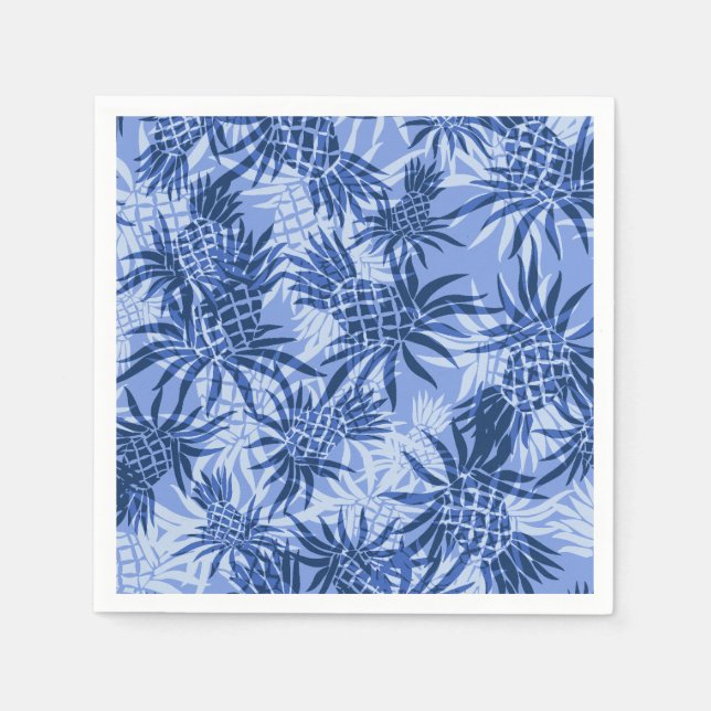 Pineapple Camo Hawaiian Tropical Napkins (Front)