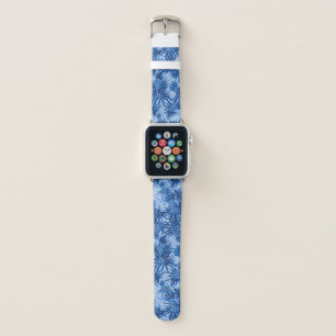 Pineapple Camo Hawaiian Tropical - Royal Blue Apple Watch Band