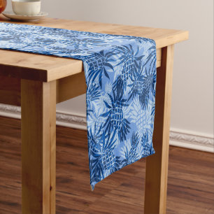 Pineapple Camo Hawaiian Tropical Short Table Runner
