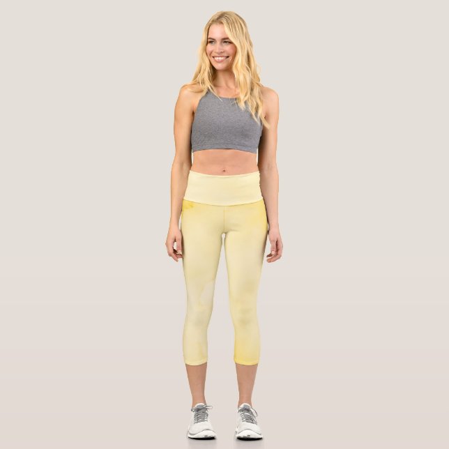 Pineapple Capri Leggings (Front)