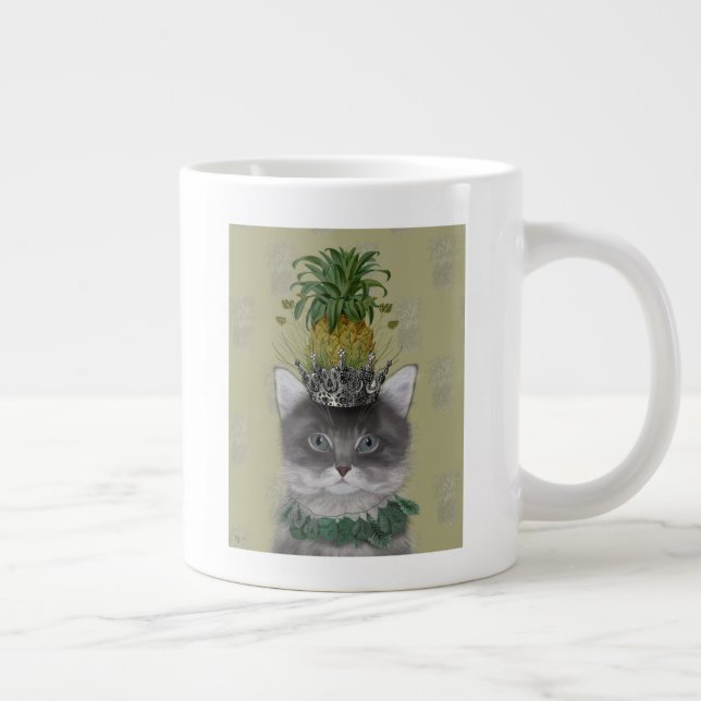 Pineapple Cat Giant Coffee Mug (Right)