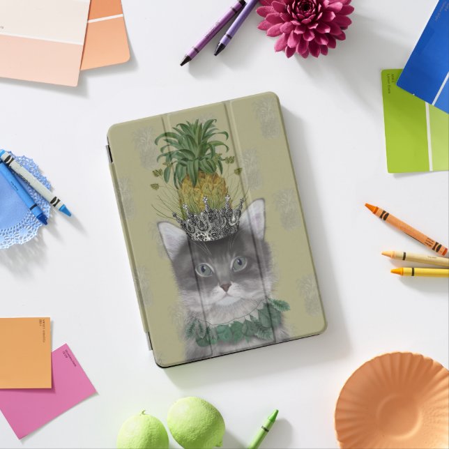 Pineapple Cat iPad Pro Cover (Desk)