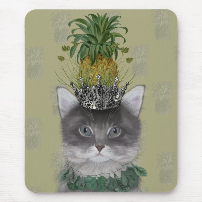 Pineapple Cat Mouse Pad (Front)