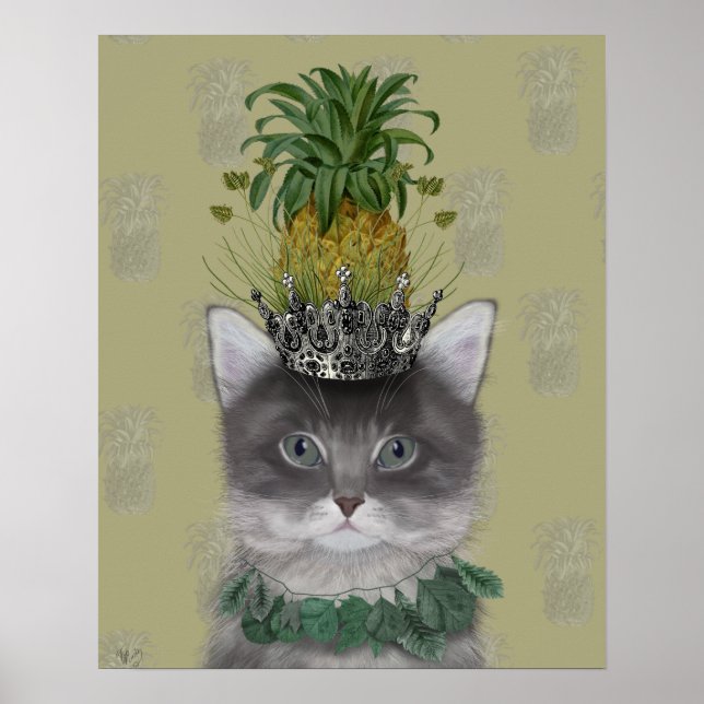 Pineapple Cat Poster (Front)