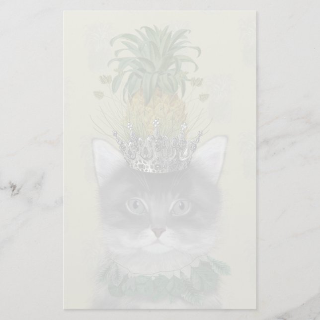 Pineapple Cat Stationery (Front)