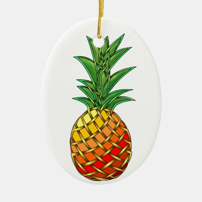 Pineapple Ceramic Ornament (Front)
