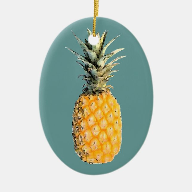 pineapple ceramic ornament (Front)