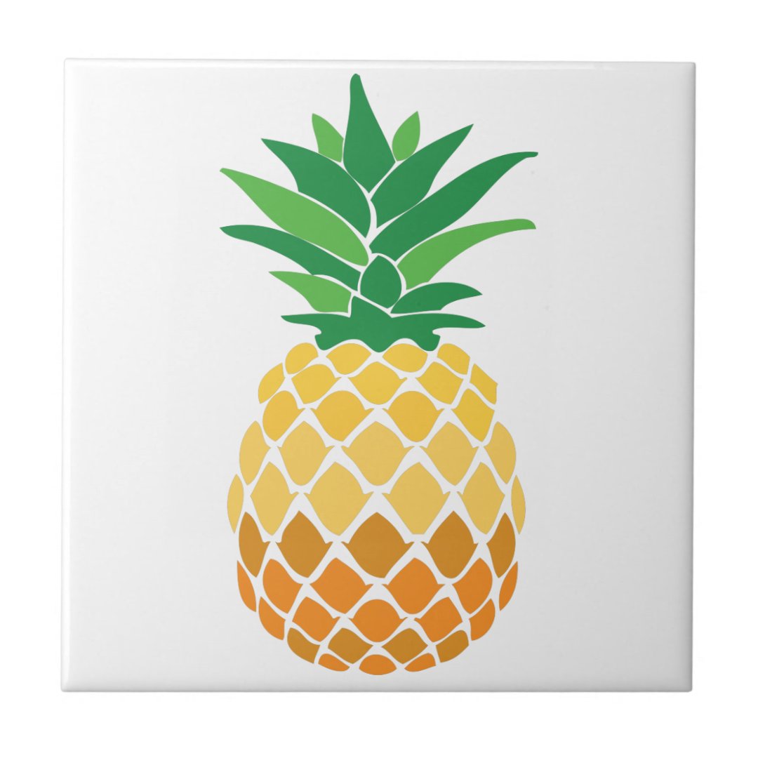 Pineapple Ceramic Tile Zazzle
