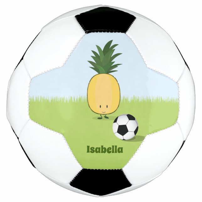 Pineapple Character with Name | Soccer Ball (Front)