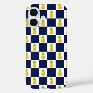 Pineapple Checkered iPhone 16 case