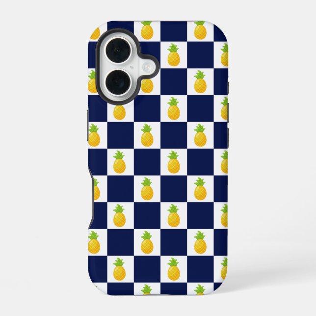 Pineapple Checkered iPhone Case (Back)
