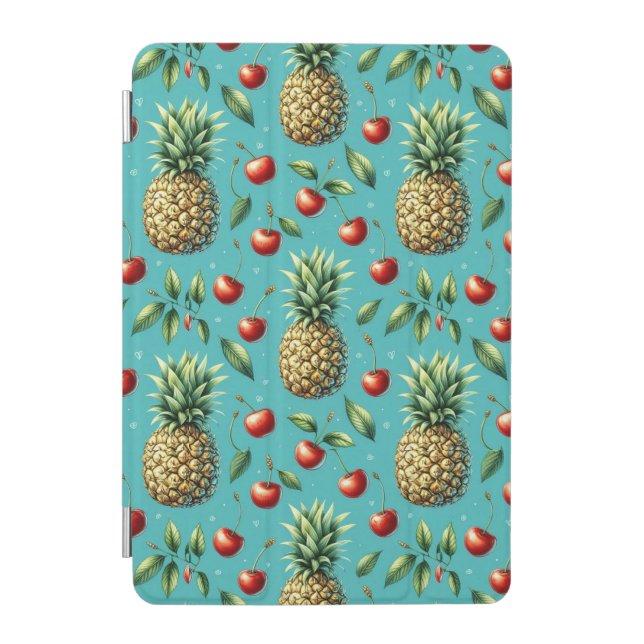 Pineapple Cherry Bliss iPad Mini Cover (Front)