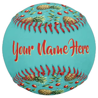 Pineapple Cherry Bliss (personalize) Softball
