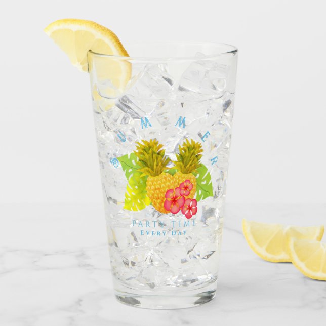Pineapple Chic Blue Glass (Front Ice)
