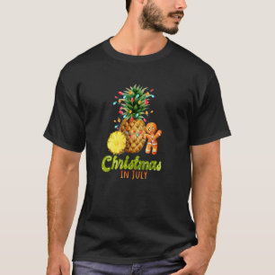 Pineapple Christmas In July Aloha Hawaii Beaches H T-Shirt