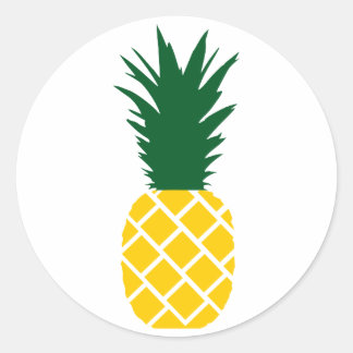 Pineapple Classic Round Sticker