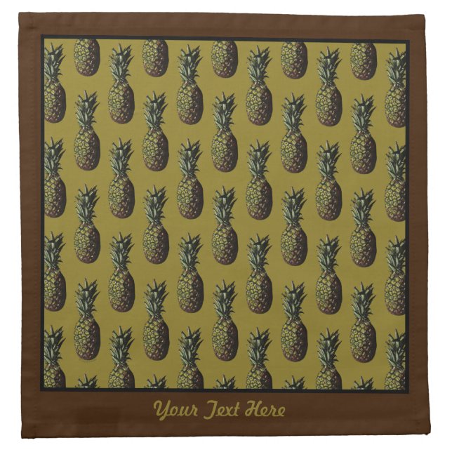 Pineapple Cloth Napkins (Front)