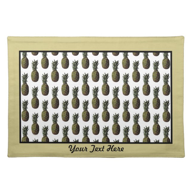 Pineapple Cloth Placemat - Personalized Option (Front)
