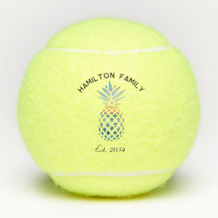 Pineapple Coastal Sunset Beach Family Swag Tennis Balls