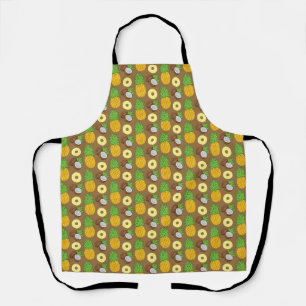  "Pineapple Coconut Bliss" Pattern Apron
