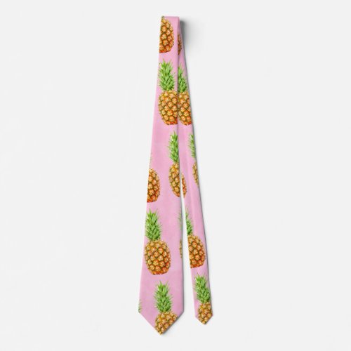 Pineapple cool pattern neck tie