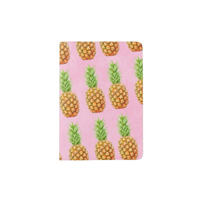 Pineapple cool pattern passport holder (Front)