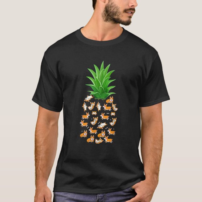 Pineapple Corgi T-Shirt (Front)