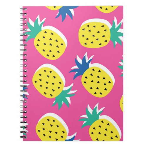 Pineapple Crazy Colors Childish Pop_Art Notebook