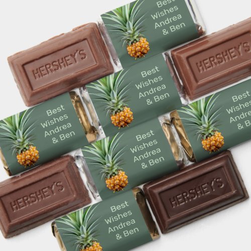 Pineapple Custom Candy Bar Wrappers Hersheys Miniatures