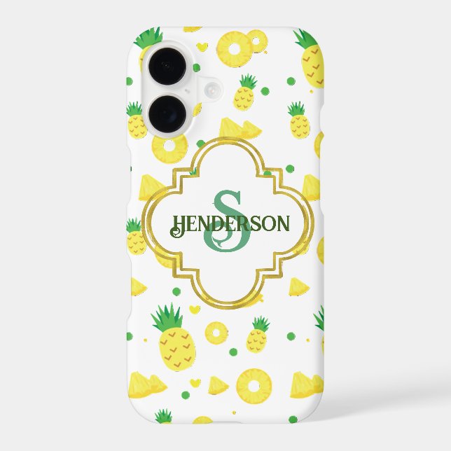 Pineapple Custom Iphone Case (Back)