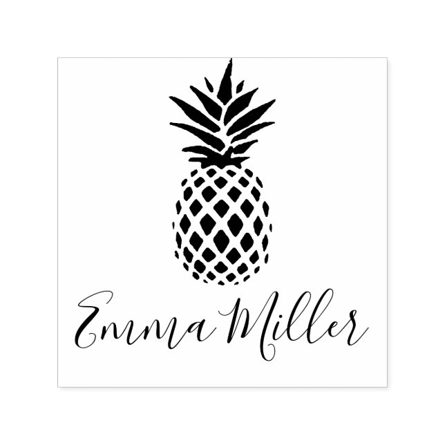 Pineapple Custom Name Signature  Self-inking Stamp (Design)