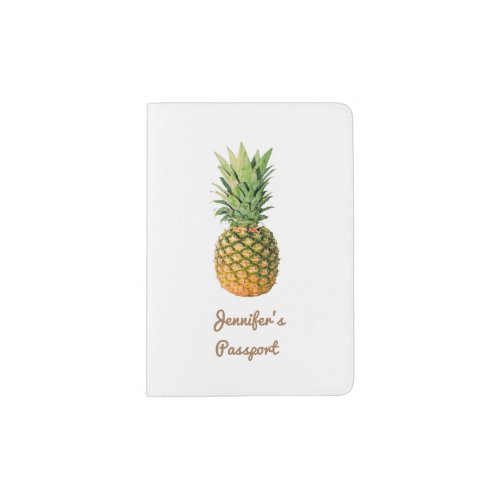 Pineapple Custom Passport Holder