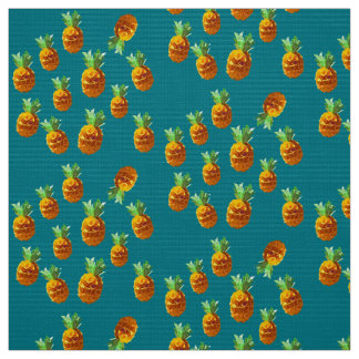 Pineapple Custom Polyester Weave Fabric