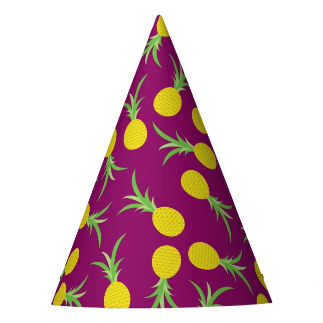 Pineapple Cute Kid's Birthday Party Summer Hat (Front)