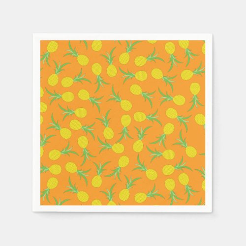 Pineapple Cute Kids Birthday Party Summer Napkins