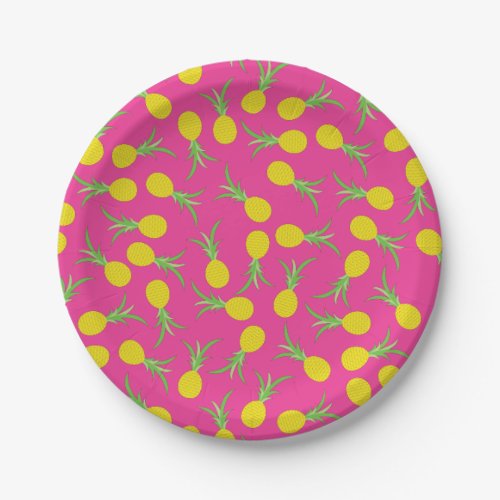 Pineapple Cute Kids Birthday Party Summer Paper Plates