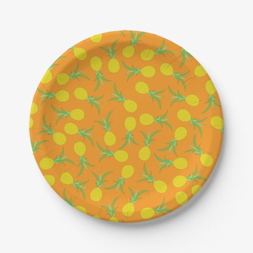 Pineapple Cute Kids Birthday Party Summer Paper Plates